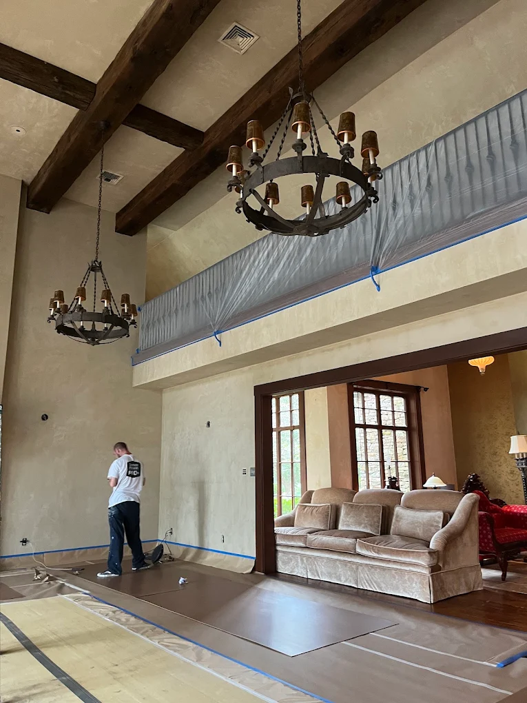 wade brothers interior  painting preparation - drywall repair